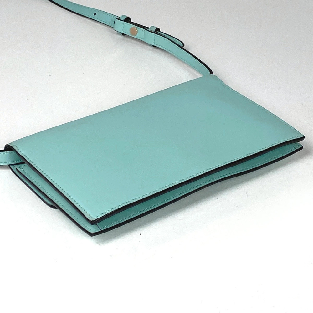 Gucci Purse Interlocking Wallet Bag GG Shoulder Leather Coin Billfold Blue